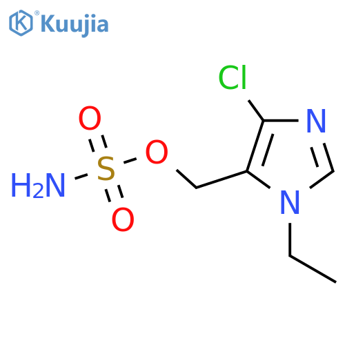(4-chloro-1-ethyl-1H-imidazol-5-yl)methyl sulfamate structure