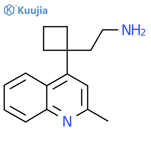 2-1-(2-methylquinolin-4-yl)cyclobutylethan-1-amine structure
