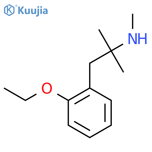 1-(2-ethoxyphenyl)-2-methylpropan-2-yl(methyl)amine structure