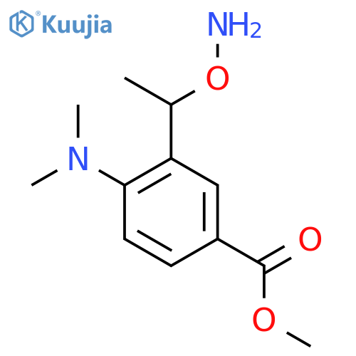 methyl 3-1-(aminooxy)ethyl-4-(dimethylamino)benzoate structure