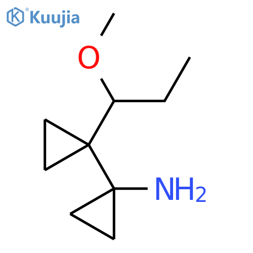 1-1-(1-methoxypropyl)cyclopropylcyclopropan-1-amine structure