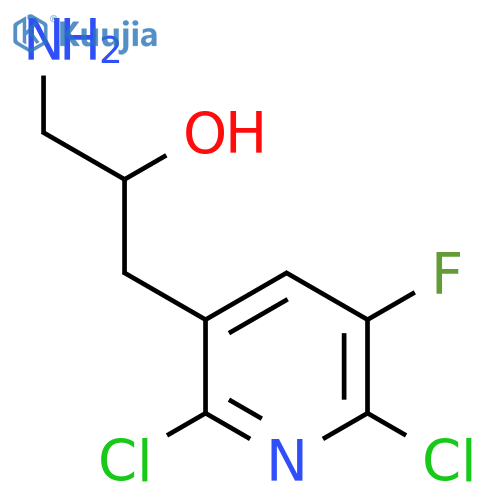 1-amino-3-(2,6-dichloro-5-fluoropyridin-3-yl)propan-2-ol structure