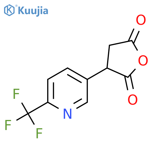 3-6-(trifluoromethyl)pyridin-3-yloxolane-2,5-dione structure