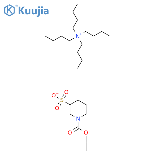 tetrabutylammonium 1-(tert-butoxycarbonyl)piperidine-3-sulfonate structure