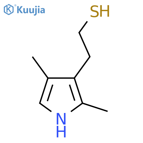 2-(2,4-dimethyl-1H-pyrrol-3-yl)ethane-1-thiol structure