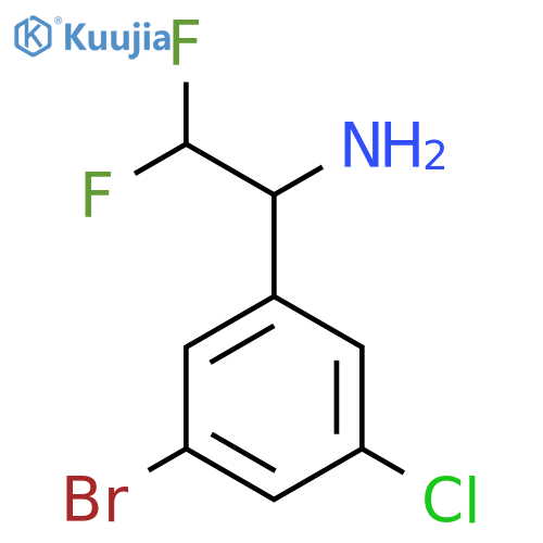 1-(3-bromo-5-chlorophenyl)-2,2-difluoroethan-1-amine structure