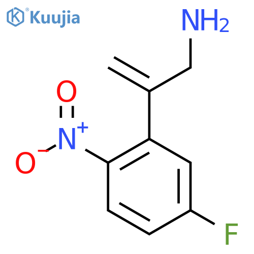 2-(5-fluoro-2-nitrophenyl)prop-2-en-1-amine structure