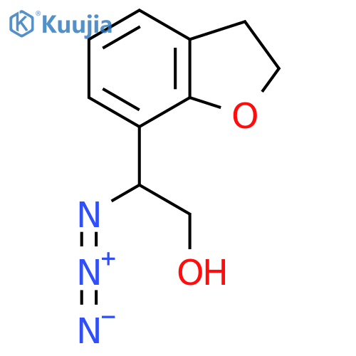 2-azido-2-(2,3-dihydro-1-benzofuran-7-yl)ethan-1-ol structure
