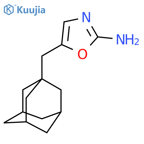 5-(adamantan-1-yl)methyl-1,3-oxazol-2-amine structure
