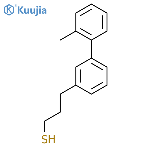 3-3-(2-methylphenyl)phenylpropane-1-thiol structure