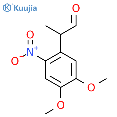 2-(4,5-dimethoxy-2-nitrophenyl)propanal structure