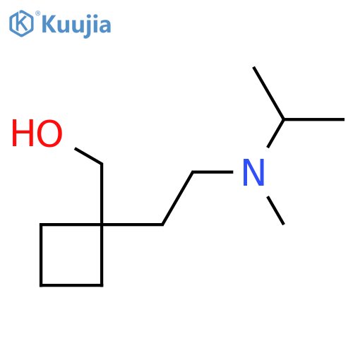 (1-{2-methyl(propan-2-yl)aminoethyl}cyclobutyl)methanol structure
