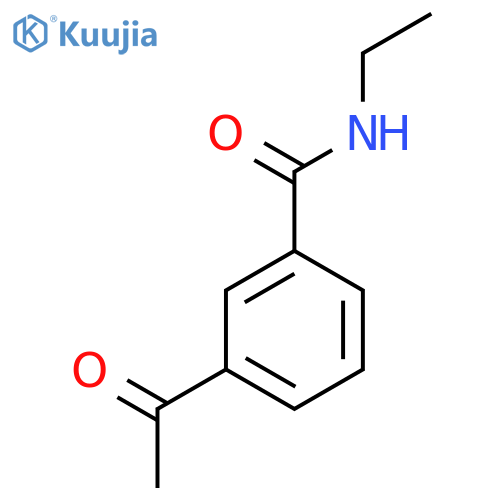 3-acetyl-N-ethylbenzamide structure