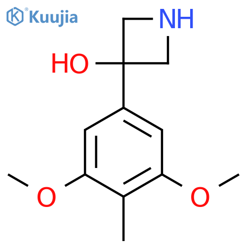 3-(3,5-Dimethoxy-4-methylphenyl)azetidin-3-ol structure