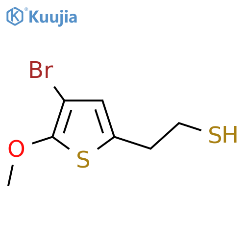 2-(4-bromo-5-methoxythiophen-2-yl)ethane-1-thiol structure