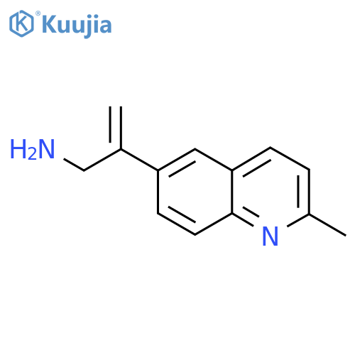 2-(2-methylquinolin-6-yl)prop-2-en-1-amine structure