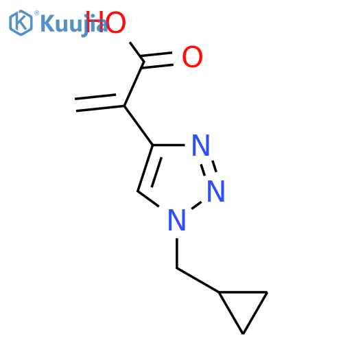 2-1-(cyclopropylmethyl)-1H-1,2,3-triazol-4-ylprop-2-enoic acid structure