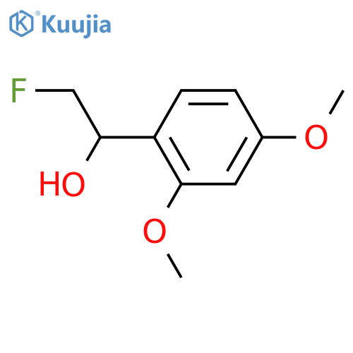 1-(2,4-dimethoxyphenyl)-2-fluoroethan-1-ol structure