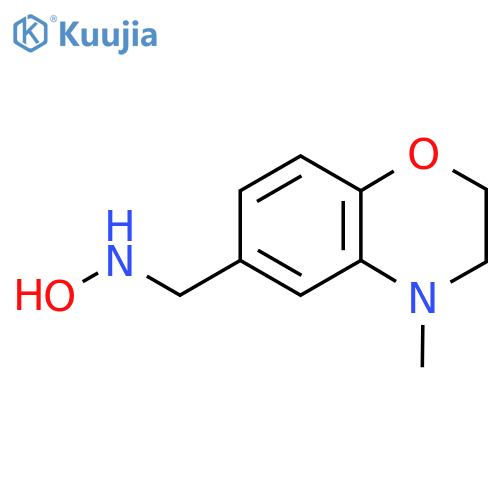 N-(4-methyl-3,4-dihydro-2H-1,4-benzoxazin-6-yl)methylhydroxylamine structure