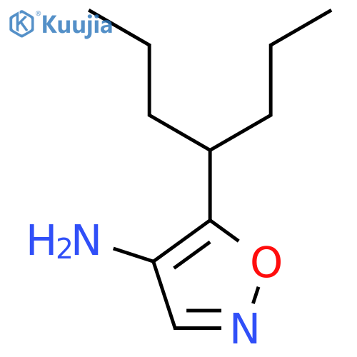 5-(heptan-4-yl)-1,2-oxazol-4-amine structure