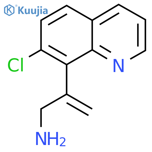 2-(7-chloroquinolin-8-yl)prop-2-en-1-amine structure