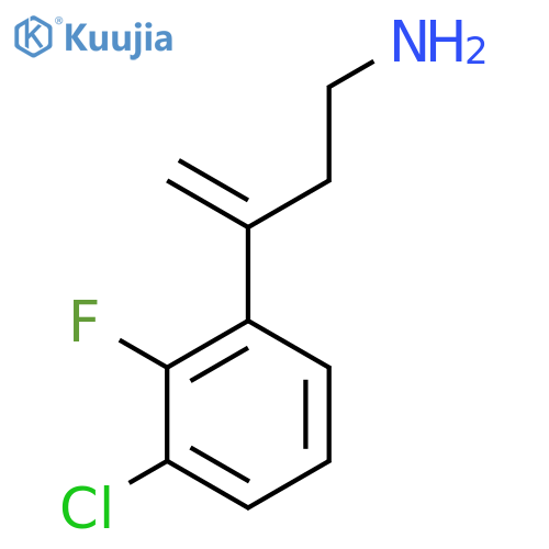 3-(3-chloro-2-fluorophenyl)but-3-en-1-amine structure