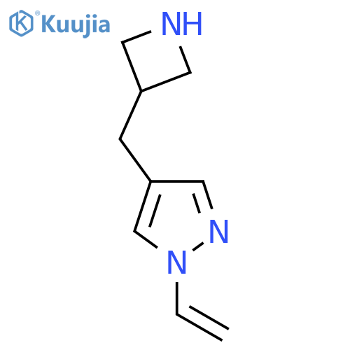 4-[(azetidin-3-yl)methyl]-1-ethenyl-1H-pyrazole structure