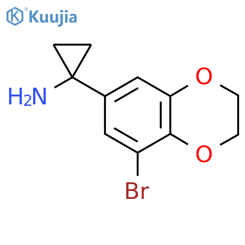 1-(8-bromo-2,3-dihydro-1,4-benzodioxin-6-yl)cyclopropan-1-amine structure