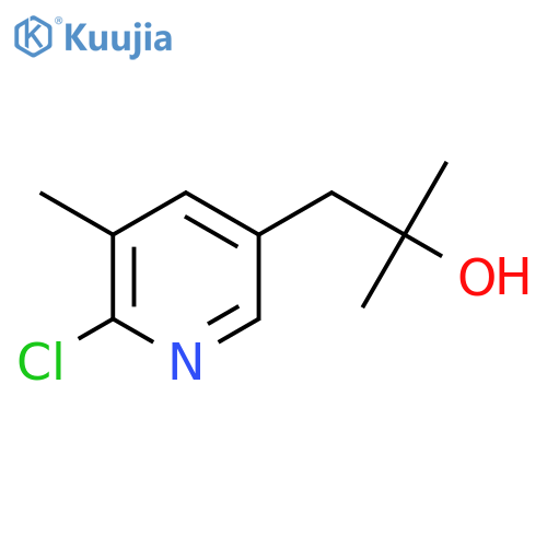 1-(6-chloro-5-methylpyridin-3-yl)-2-methylpropan-2-ol structure