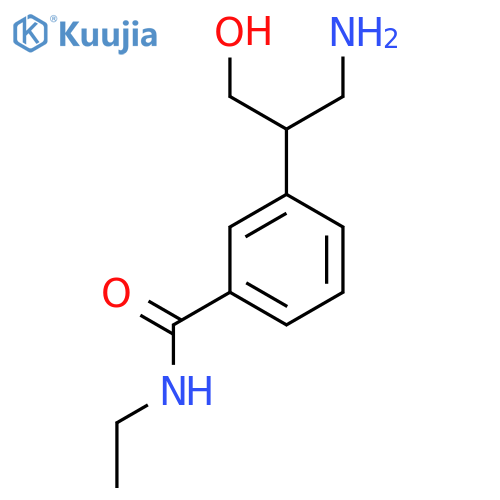 3-(1-amino-3-hydroxypropan-2-yl)-N-ethylbenzamide structure