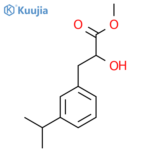 methyl 2-hydroxy-3-3-(propan-2-yl)phenylpropanoate structure