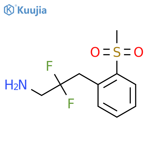 2,2-difluoro-3-(2-methanesulfonylphenyl)propan-1-amine structure