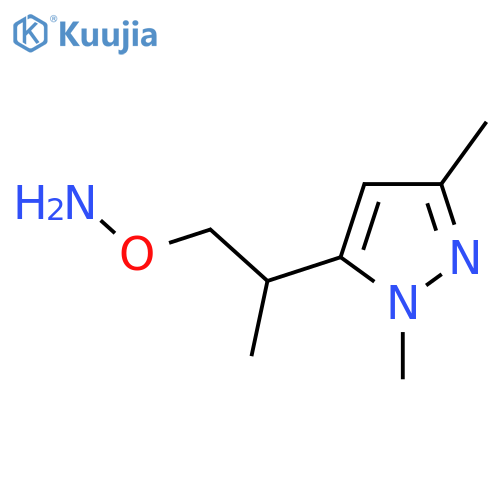 O-2-(1,3-dimethyl-1H-pyrazol-5-yl)propylhydroxylamine structure