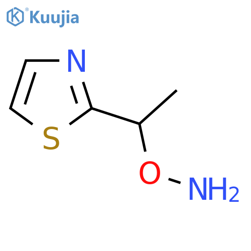 O-1-(1,3-thiazol-2-yl)ethylhydroxylamine structure