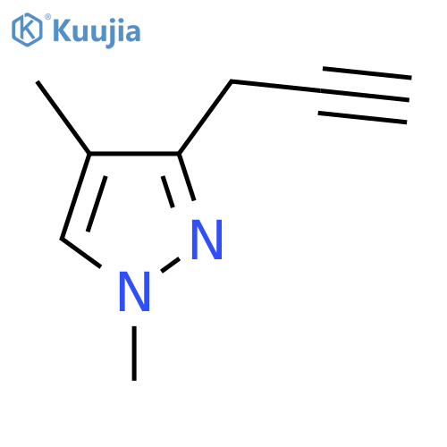 1,4-dimethyl-3-(prop-2-yn-1-yl)-1H-pyrazole structure