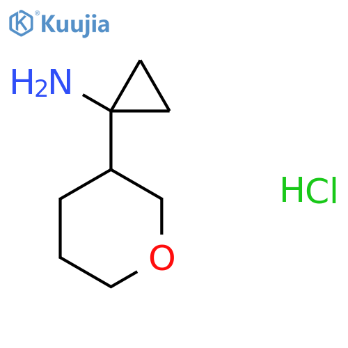 1-(oxan-3-yl)cyclopropan-1-amine hydrochloride structure