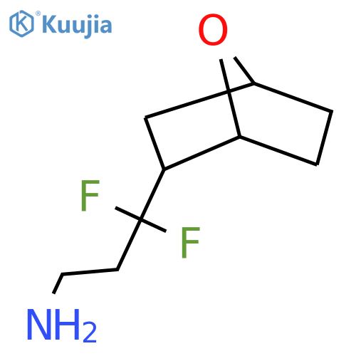 3,3-difluoro-3-{7-oxabicyclo2.2.1heptan-2-yl}propan-1-amine structure