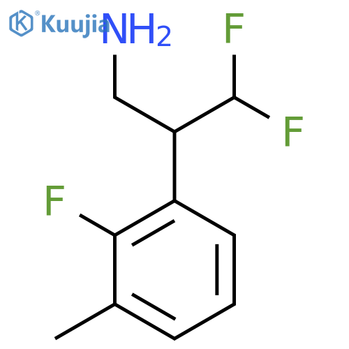 3,3-difluoro-2-(2-fluoro-3-methylphenyl)propan-1-amine structure