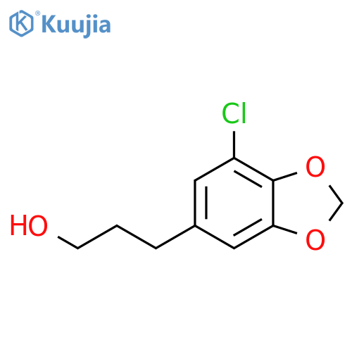 3-(7-chloro-1,3-dioxaindan-5-yl)propan-1-ol structure
