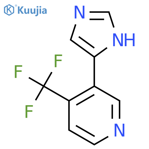 3-(1H-imidazol-4-yl)-4-(trifluoromethyl)pyridine structure
