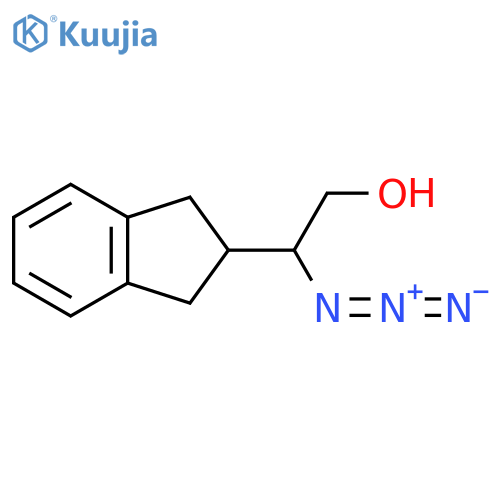 2-azido-2-(2,3-dihydro-1H-inden-2-yl)ethan-1-ol structure