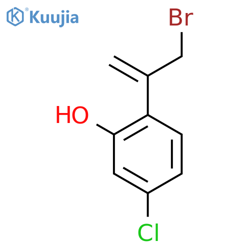 2-(3-bromoprop-1-en-2-yl)-5-chlorophenol structure