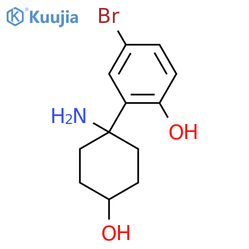 2-(1-amino-4-hydroxycyclohexyl)-4-bromophenol structure