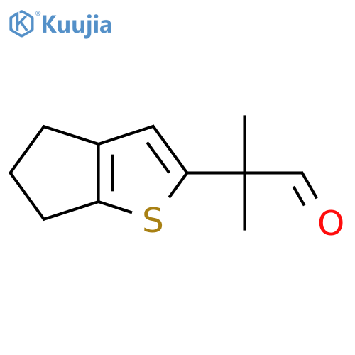 2-{4H,5H,6H-cyclopentabthiophen-2-yl}-2-methylpropanal structure