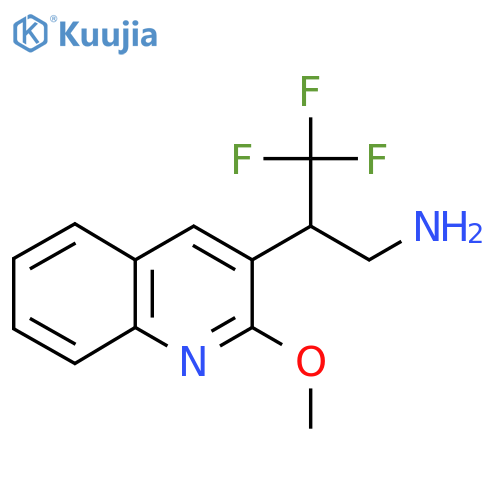 3,3,3-Trifluoro-2-(2-methoxyquinolin-3-yl)propan-1-amine structure