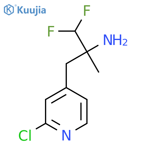3-(2-chloropyridin-4-yl)-1,1-difluoro-2-methylpropan-2-amine structure
