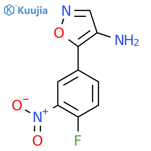 5-(4-fluoro-3-nitrophenyl)-1,2-oxazol-4-amine structure
