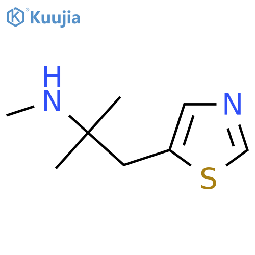 methyl2-methyl-1-(1,3-thiazol-5-yl)propan-2-ylamine structure