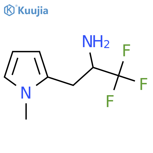 1,1,1-trifluoro-3-(1-methyl-1H-pyrrol-2-yl)propan-2-amine structure