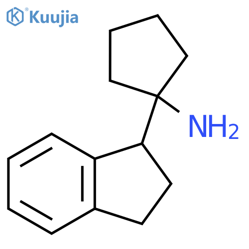 1-(2,3-dihydro-1H-inden-1-yl)cyclopentan-1-amine structure